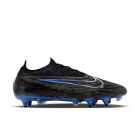 Nike Phantom GX Elite Iron-Nop Football Shoes (SG) Anti-Clog Black Blue