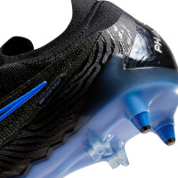 Nike Phantom GX Elite Iron-Nop Football Shoes (SG) Anti-Clog Black Blue