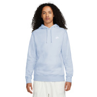 Light blue fleece on sale hoodie