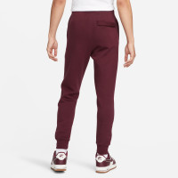 Nike Sportswear Club Fleece Sweat Pants Dark Red White