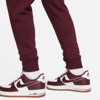 Nike Sportswear Club Fleece Sweat Pants Dark Red White