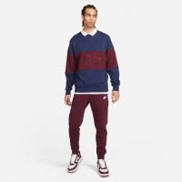 Nike Sportswear Club Fleece Sweat Pants Dark Red White