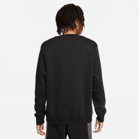 Nike Sportswear Crew Sweater Fleece Black White Grey