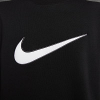 Nike Sportswear Crew Sweater Fleece Black White Grey