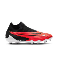 Nike Phantom GX Pro Dynamic Fit Grass Football Shoes (FG) Black Bright Red White