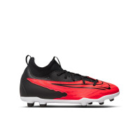 Nike Phantom GX DF Club Grass/Artificial Grass Football Shoes (MG) Kids Bright Red Black White