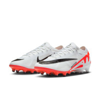 Nike Zoom Mercurial Vapor Elite 15 Artificial Grass Football Shoes (AG) White Bright Red Black