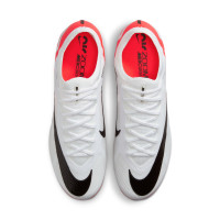 Nike Zoom Mercurial Vapor Elite 15 Artificial Grass Football Shoes (AG) White Bright Red Black