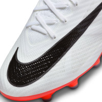 Nike Zoom Mercurial Vapor Elite 15 Artificial Grass Football Shoes (AG) White Bright Red Black