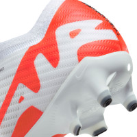 Nike Zoom Mercurial Vapor Elite 15 Artificial Grass Football Shoes (AG) White Bright Red Black