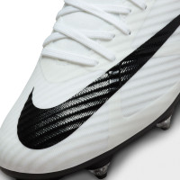 Nike Zoom Mercurial Superfly Academy 9 Iron-NOP Football Shoes (SG) Anti-Clog White Bright Red Black