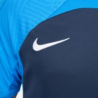 Nike Dri-Fit Strike III Football Shirt Dark Blue White