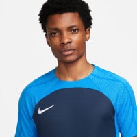 Nike Dri-Fit Strike III Football Shirt Dark Blue White