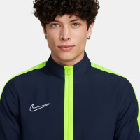 Nike Dri-FIT Academy 23 Full-Zip Trainingsjack Woven Donkerblauw Geel Wit