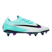 Nike Phantom GX Elite Iron Nop Football Shoes (SG) Pro Player Turquoise Grey Purple