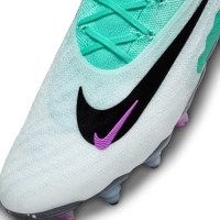 Nike Phantom Elite GX IJzeren-Nop Voetbalschoenen (SG) Anti-Clog Turquoise Zwart Paars Wit