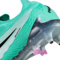 Nike Phantom Elite GX IJzeren-Nop Voetbalschoenen (SG) Anti-Clog Turquoise Zwart Paars Wit