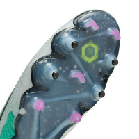 Nike Phantom Elite GX IJzeren-Nop Voetbalschoenen (SG) Anti-Clog Turquoise Zwart Paars Wit