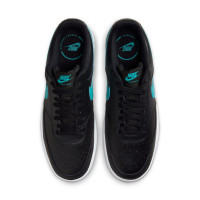 Nike Court Vision Low Sneakers Black Turquoise White