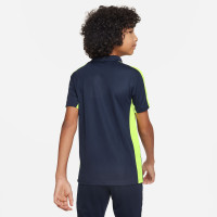 Nike Dri-Fit Academy 23 Polo Kids Dark Blue Yellow White