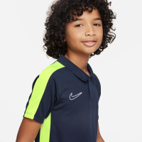 Nike Dri-Fit Academy 23 Polo Kids Dark Blue Yellow White