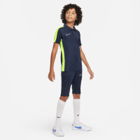 Nike Dri-Fit Academy 23 Polo Kids Dark Blue Yellow White