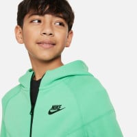 Nike Tech Fleece Tracksuit Sportswear Kids Bright Green Black