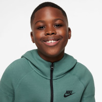 Nike Tech Fleece Sportswear Tracksuit Kids Green Black