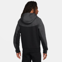 Nike Tech Fleece Sportswear Tracksuit Black Grey Bright Red