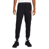 Nike Tech Fleece Sportswear Tracksuit Black Grey Bright Red