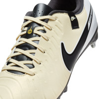 Nike Tiempo Legend 10 Academy IJzeren-Nop Voetbalschoenen (SG) Anti-Clog Geel Wit Zwart