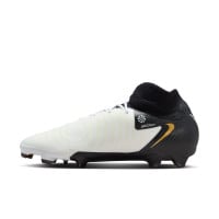 Nike Phantom Luna II Pro Gras Football Shoes (FG) Black Off-White Gold