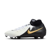 Nike Phantom Luna II Pro Gras Football Shoes (FG) Black Off-White Gold