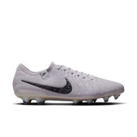 Nike Tiempo Legend Elite 10 Gras Voetbalschoenen (FG) Grijs Zwart Roze