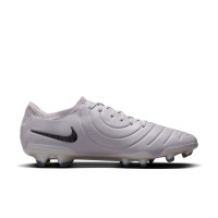 Nike Tiempo Legend Elite 10 Gras Voetbalschoenen (FG) Grijs Zwart Roze