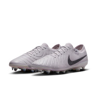 Nike Tiempo Legend Elite 10 Gras Voetbalschoenen (FG) Grijs Zwart Roze