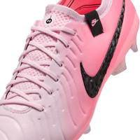 Nike Tiempo Legend Elite 10 Gras Voetbalschoenen (FG) Lichtroze Felroze Zwart