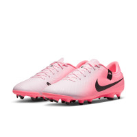 Nike Tiempo Legend Academy 10 Grass/Artificial Grass Football Shoes (MG) Light Pink Hot Pink Black