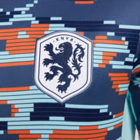 Nike Nederlands Elftal Pre-Match Wedstrijdtenue Uit 2024-2026 Blauw Wit