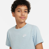 Nike T-Shirt SW Kids Blue Grey White