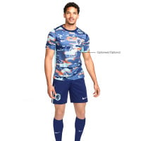 Nike Nederlands Elftal Pre-Match Wedstrijdtenue Uit 2024-2026 Blauw Wit