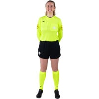 Nike KNVB Long Sleeve Referee Kit 2024-2026 Women's Neon Yellow