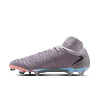 Nike Phantom Luna Elite II Gras Voetbalschoenen (FG) Grijs Zwart Roze