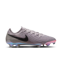 Nike Phantom GX Elite II Gras Voetbalschoenen (FG) Grijs Zwart Roze