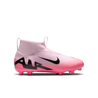 Nike Zoom Mercurial Superfly 9 Academy Laceless Grass/Artificial Grass Football Shoes (MG) Kids Light Pink Hot Pink Black