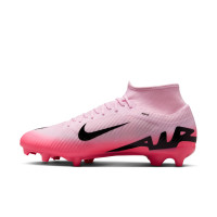 Nike Zoom Mercurial Superfly 9 Academy Grass/Artificial Grass Football Shoes (MG) Light Pink Hot Pink Black