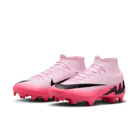 Nike Zoom Mercurial Superfly 9 Academy Grass/Artificial Grass Football Shoes (MG) Light Pink Hot Pink Black