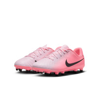 Nike Tiempo Legend Academy 10 Grass/Artificial Grass Football Shoes (MG) Kids Light Pink Hot Pink Black