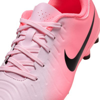 Nike Tiempo Legend Academy 10 Gras / Kunstgras Voetbalschoenen (MG) Kids Lichtroze Felroze Zwart