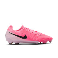 Nike Phantom GX Pro II Gras Voetbalschoenen (FG) Felroze Lichtroze Zwart